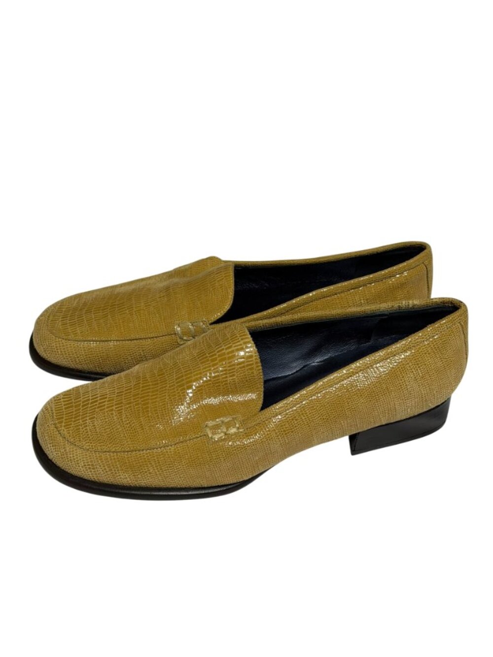 Studio Elman Elton Womens Loafers Shoes Alligator Beige Light Tan 6 - Picture 2 of 12